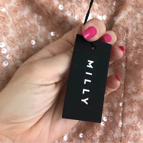 Milly nude sequin Laci dress NWT - Picture 2 of 8